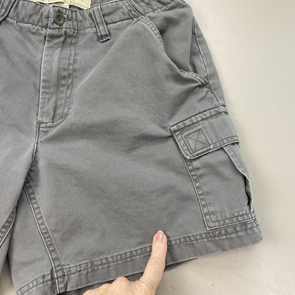 Vintage American Eagle Cargo Shorts Womens 4 Gray Canvas 90s Y2K Grunge 27x6 - Picture 5 of 14